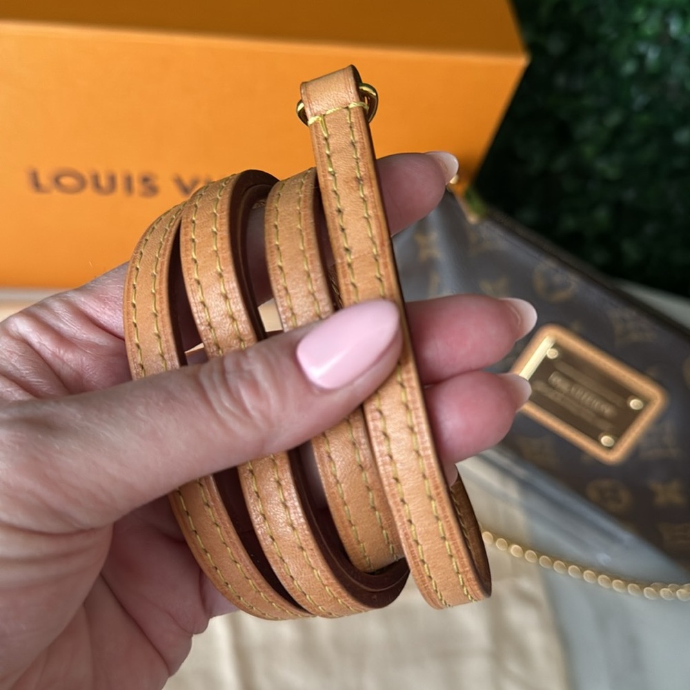Louis Vuitton Sophie Brown Monogram Clutch / Pochette / Crossbody Bag Authentic - Picture 13 of 14